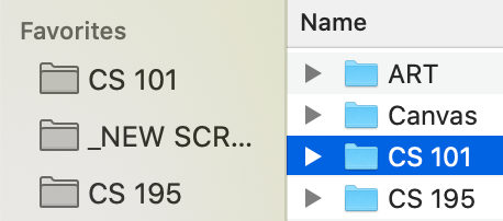 Drag folder aliases to the Finder window sidebar.