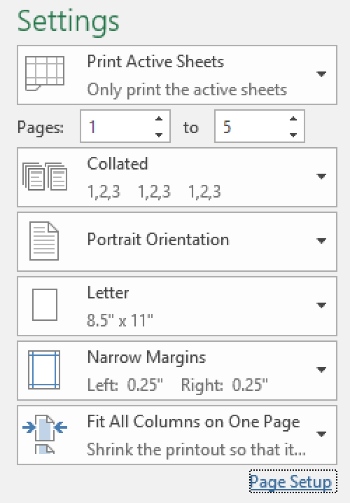 Print to a PDF file which includes just four worksheets.