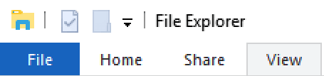 From the Taskbar in Windows, click the File Explorer icon.