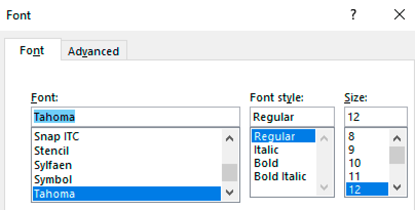 Change Normal font, size, and spacing.