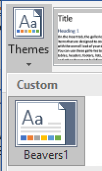 Choose the new Beaver theme from the Design Themes menu.